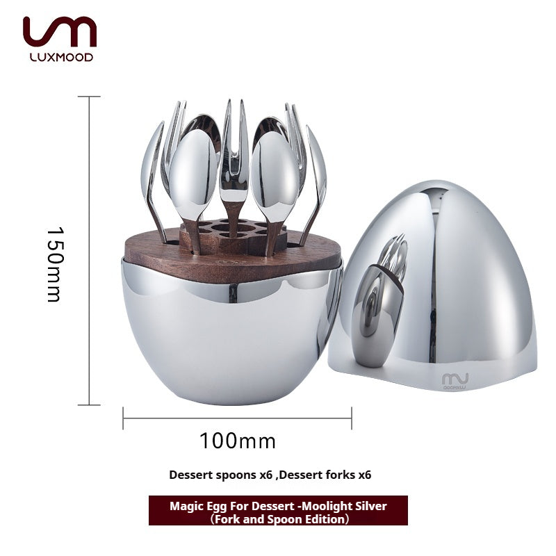 Magic Egg For Dessert（Fork and Spoon Version）